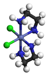 Lambda-cis-dichlorobis(ethylenediamine)cobalt(III).png